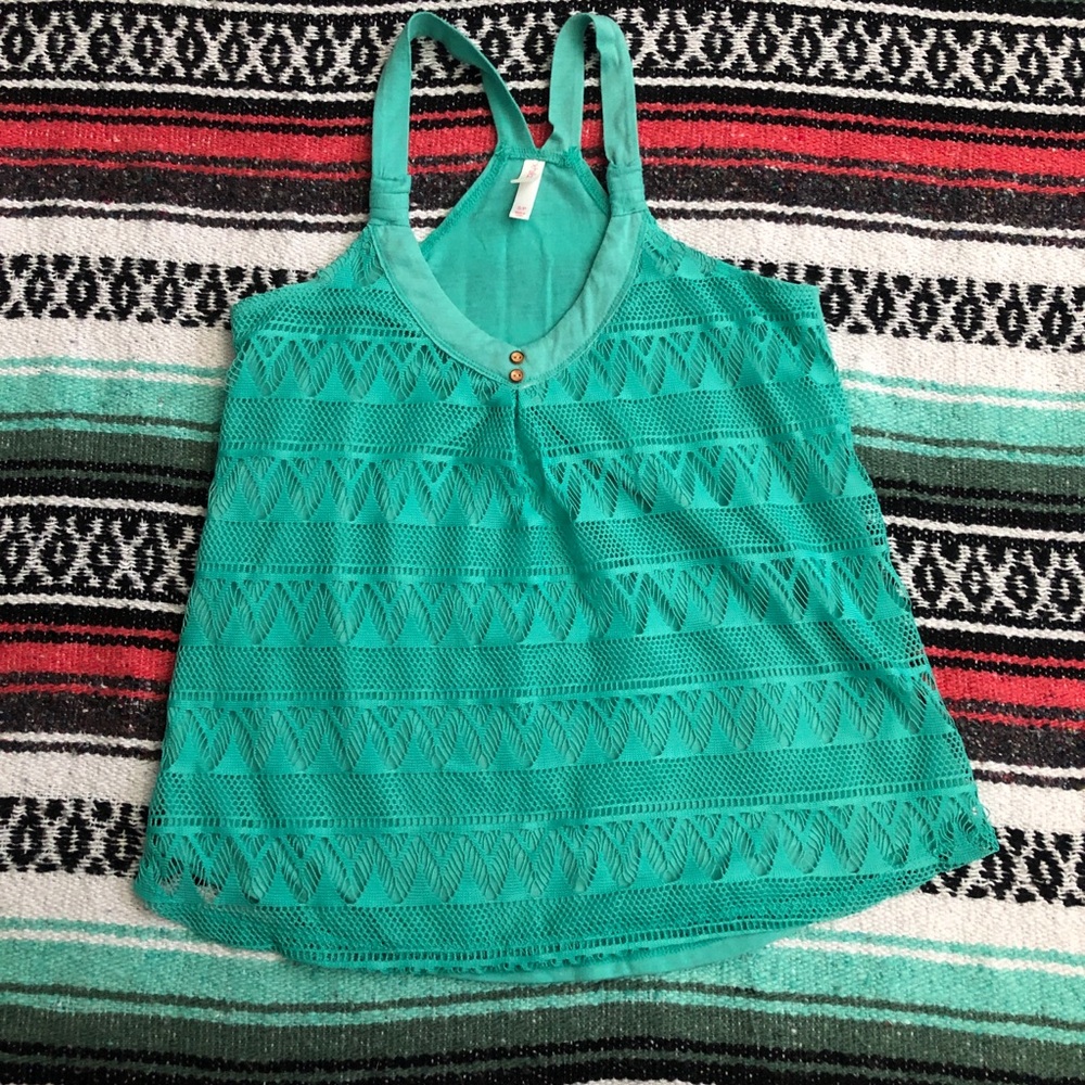 Knit racer back tank